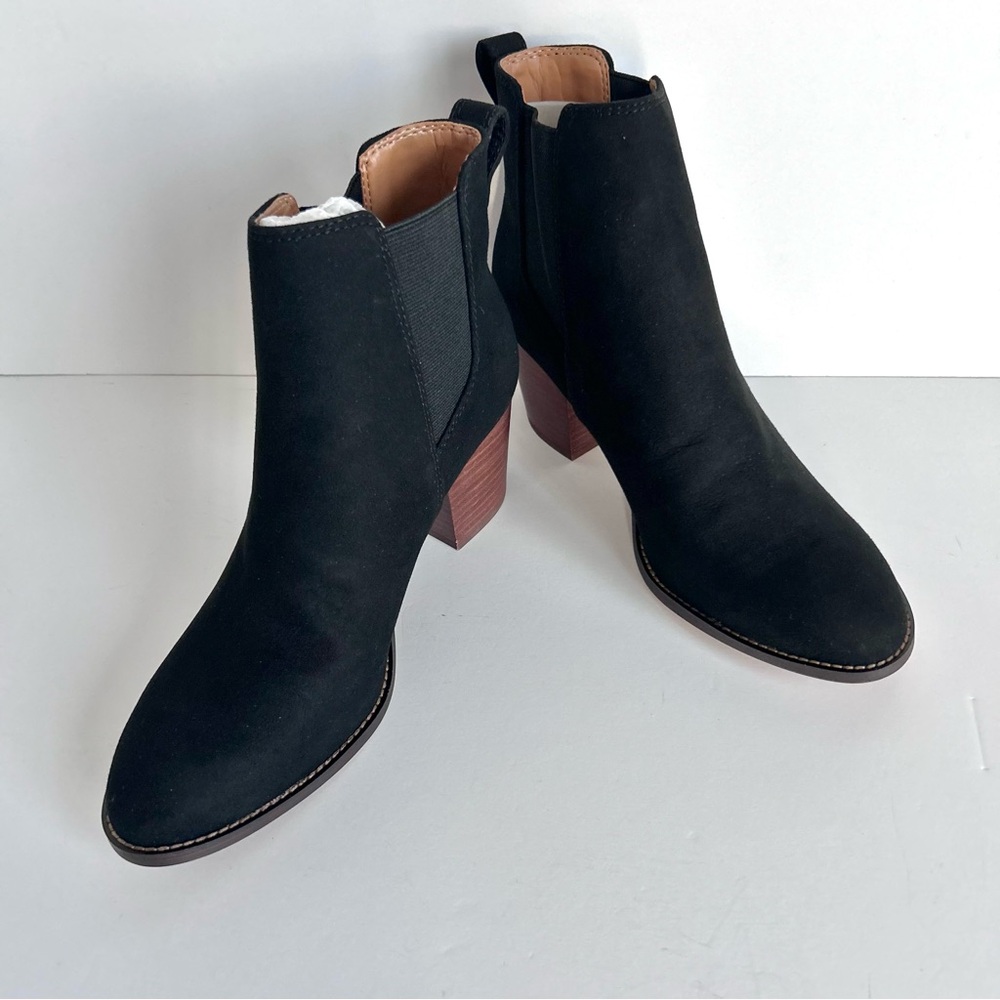 🍒NEW IN BOX J. Crew Factory Rory Microsuede Boots. Black Suede. Size: 8.5 - Picture 11 of 11